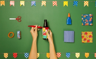 Como fazer garrafa decorada para o São João.