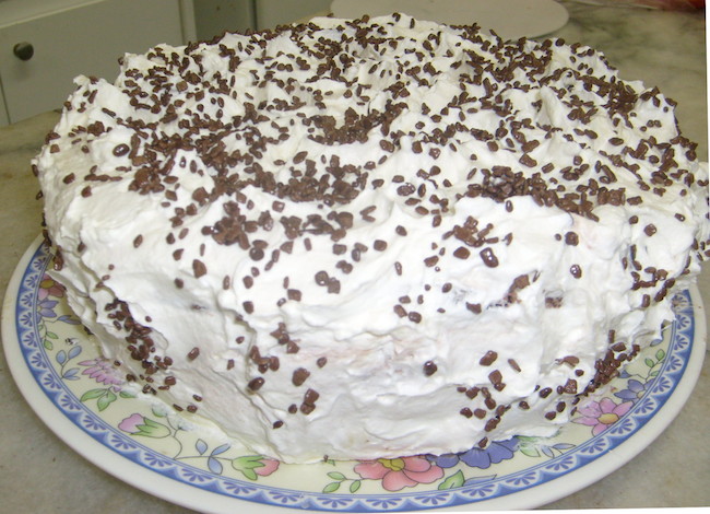 Bolo com ganache cremoso - Profª Neuza