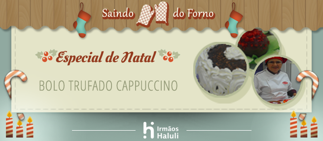 Receita: Bolo trufado Cappuccino