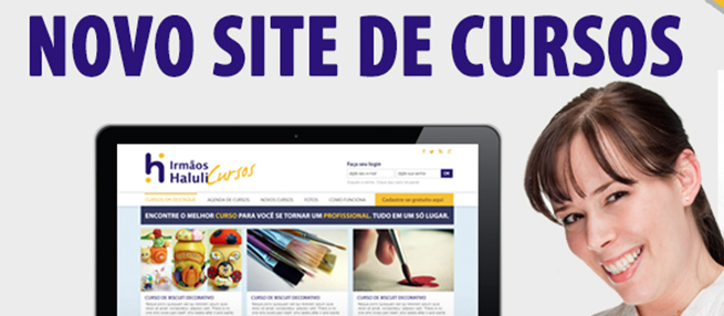Lançamento novo site cursos Irmãos Haluli 