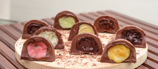 Faça trufas recheadas para vender
